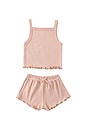 view 1 of 1 Pointelle Tank & Shortie Set in Melon