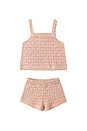 view 1 of 1 Pointelle Knit Tank & Short Set in Melon