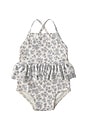 view 1 of 1 Ruffled One Piece Swimsuit in Blue Floral