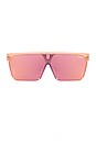 view 1 of 3 LUNETTES DE SOLEIL SHADE QUEEN in Peach & Peach Mirror