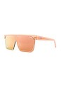 view 2 of 3 LUNETTES DE SOLEIL SHADE QUEEN in Peach & Peach Mirror