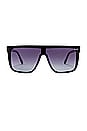 view 1 of 3 Nightfall Polarized Sunglasses in Black & Smoke