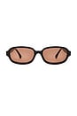 view 1 of 3 Could Never Sunglasses in Black & Dark Apricot