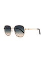 view 2 of 3 Big Time Sunglasses in Gold & Palm Taupe