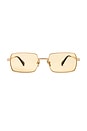 view 1 of 3 DND Sunglasses in Gold & Sunflower