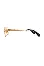 view 3 of 3 DND Sunglasses in Gold & Sunflower