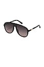 view 2 of 2 Chart Topper Sunglasses in Black & Smoke Taupe