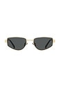 view 1 of 2 Hit Single Sunglasses in Gold & Smoke