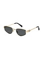 view 2 of 2 Hit Single Sunglasses in Gold & Smoke