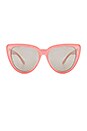 view 1 of 3 LUNETTES DE SOLEIL STRAY CAT in Peach & Silver