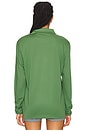 view 4 of 5 Monogram Long Sleeve Polo in Olive