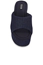 view 4 of 5 Denim Scoop Sandal in Dark Denim