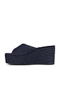 view 5 of 5 Denim Scoop Sandal in Dark Denim
