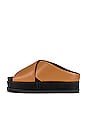 view 5 of 5 Cross Stack Sandal in Cognac