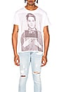 view 1 of 4 Elvis Mugshot Boy T in White