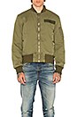 view 2 of 6 Surplus Destroyed Flight Jacket in Olive