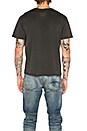 view 3 of 4 Surplus Destroyed Tee in Washed Black
