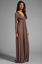 view 3 of 5 Long Sleeve Full Length Caftan Dress in Alloy