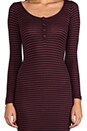view 5 of 6 Rib Alley Dress in Pinot Stripe