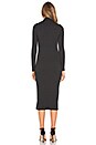 view 3 of 3 Turtleneck Dress in Charcoal Sweater Rib