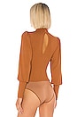 view 4 of 5 Luxe Rib Eloise Bodysuit in Brass