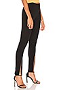 view 2 of 4 Luxe Rib Front Slit Pant in Black