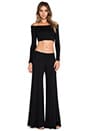 view 4 of 4 Wide Leg Trouser in Black