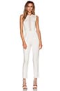 view 1 of 3 Mesh Darralynn Jumpsuit in White