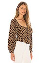 view 2 of 4 Rayon Ellen Top in Dot