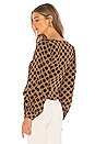 view 3 of 4 Rayon Ellen Top in Dot