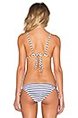 view 3 of 4 Catalina Bikini Top in Atlantic Stripe