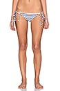 view 1 of 4 Ibiza Bikini Bottom in Atlantic Stripe