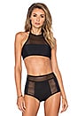 view 1 of 4 HAUT DE MAILLOT DE BAIN MESH CORONADO in Black