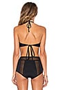 view 3 of 4 HAUT DE MAILLOT DE BAIN MESH CORONADO in Black