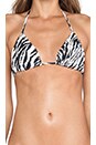 view 4 of 4 Ibiza Bikini Top in Zebra