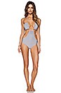 view 1 of 3 Alek One PIece Swimsuit in Cement