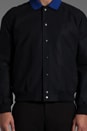 view 6 of 7 Bomber Jacket w/ Detachable Collar in Navy
