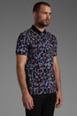 view 2 of 5 Fred Perry Panther Print Shirt Polo in Black