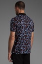 view 3 of 5 Fred Perry Panther Print Shirt Polo in Black