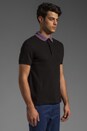 view 2 of 7 Fred Perry Shirt w/ Checked Detachable Collar Polo in Black