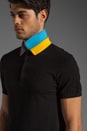view 7 of 7 Fred Perry Shirt w/ Checked Detachable Collar Polo in Black