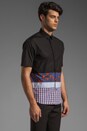 view 2 of 5 Short Sleeve Shirt w/ Contrast Panels in Black