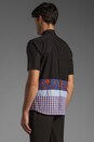view 3 of 5 Short Sleeve Shirt w/ Contrast Panels in Black