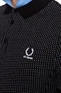 view 6 of 6 Jacquard Square Fred Perry Shirt in Black
