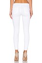 view 3 of 3 Mid Rise Capri in White with Holes