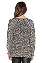 view 3 of 3 Karen V Neck Sweater in White & Black
