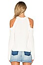view 3 of 4 Dana Cold Shoulder Sweater in Blanc