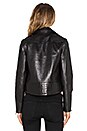 view 4 of 5 BLOUSON EN CUIR CHRYSTIE in Black