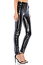 view 2 of 4 High Rise Vinyl Skinny in Shiny Black