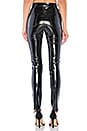 view 3 of 4 High Rise Vinyl Skinny in Shiny Black